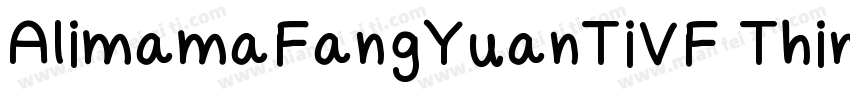 AlimamaFangYuanTiVF Thin 2字体转换